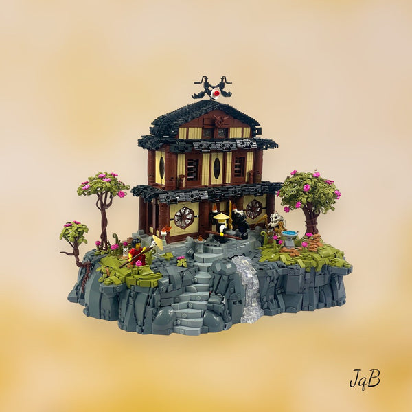 allumer le temple du feu Ninjago : une création LEGO impressionnante